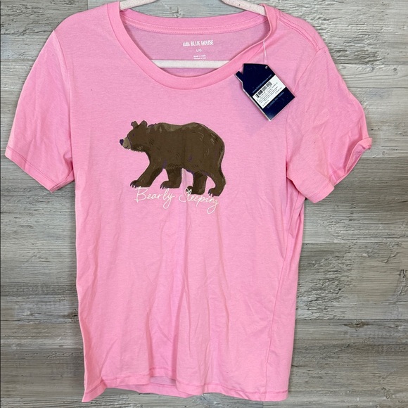 Little Blue House Other - Little Blue House Pink “Bearly Sleeping” Women’s Graphic Tee